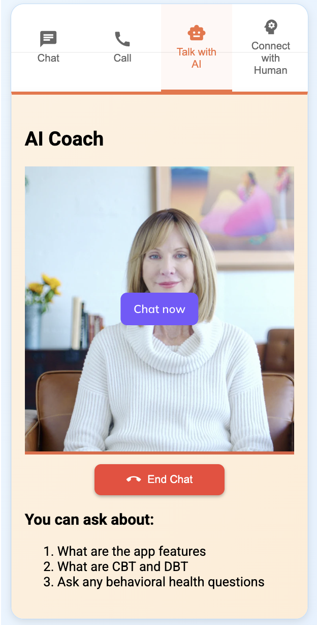 AI Coach Interface and Human-AI Hybrid Coaching